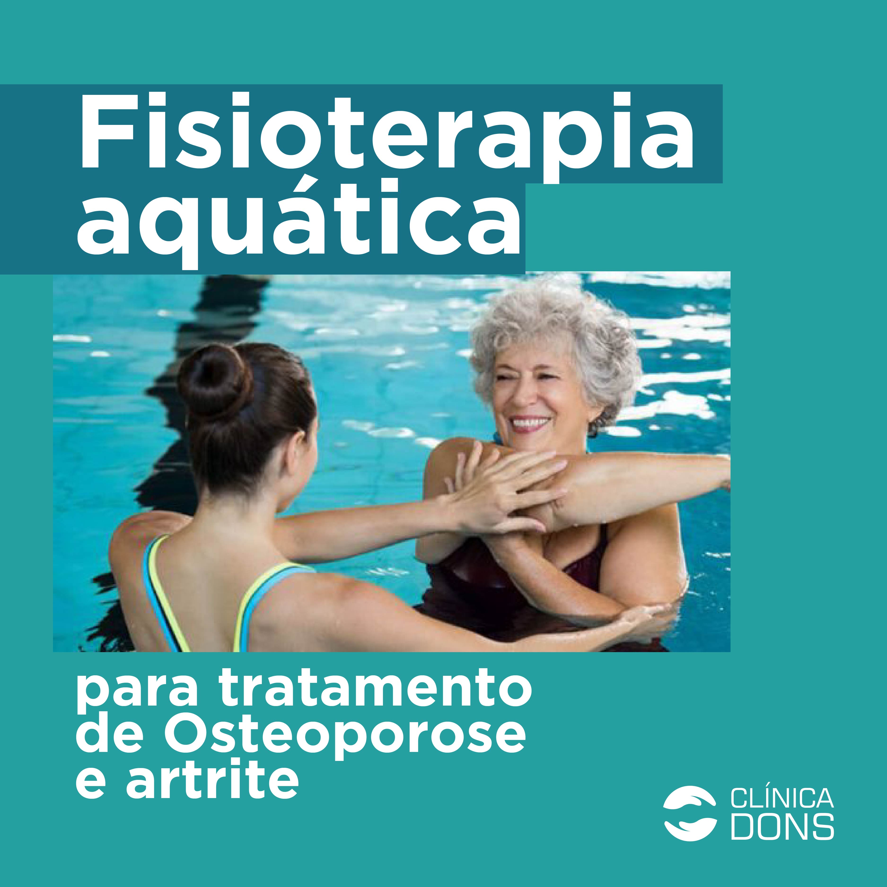 Fisioterapia aquática para tratamento de Osteoporose e artrite